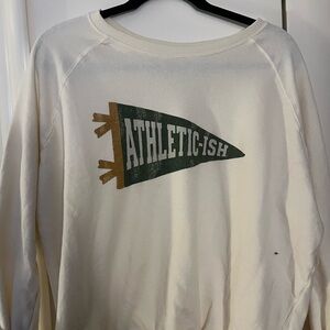 Cream Crew Neck Sweatshirt